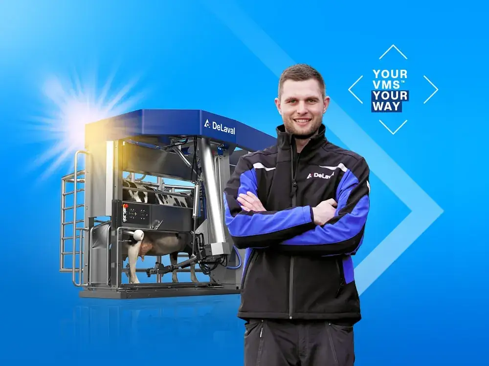 Z DeLaval VMS wszystko kręci się wokół Ciebie